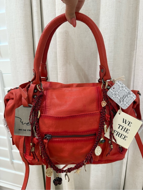 Free People Handbags - We The Free Baby Emerson Tote Bag Red Clay